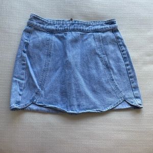 Pacsun light Jean mini skirt *slightly wrinkled*